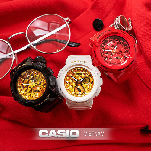 Đồng hồ Casio Baby-G Dây nhựa đen Cá tính Phong cách